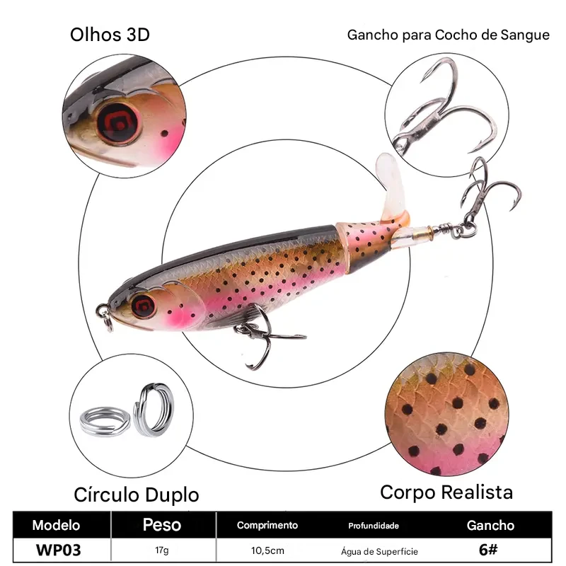 Isca Hélice Brutal WP03 - Pescando Online