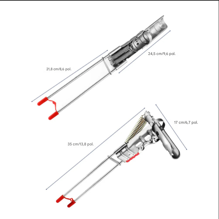 Suporte automático para vara de pescar em aço inoxidável com mola ajustável