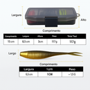 Kit de Iscas Soft 61 Peças + Caixa Brinde – Iscas Artificiais Realistas para Pesca