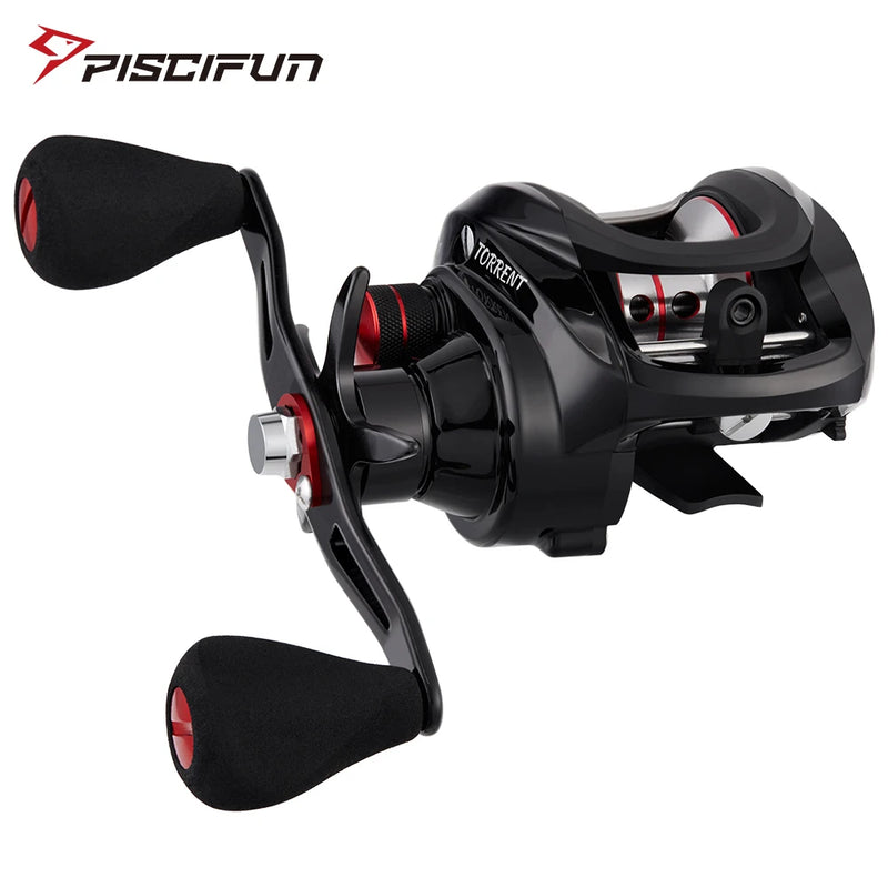 Carretilha Piscifun Torrent | Máximo Desempenho | Anti Cabeleira | Drag 8.1 KG