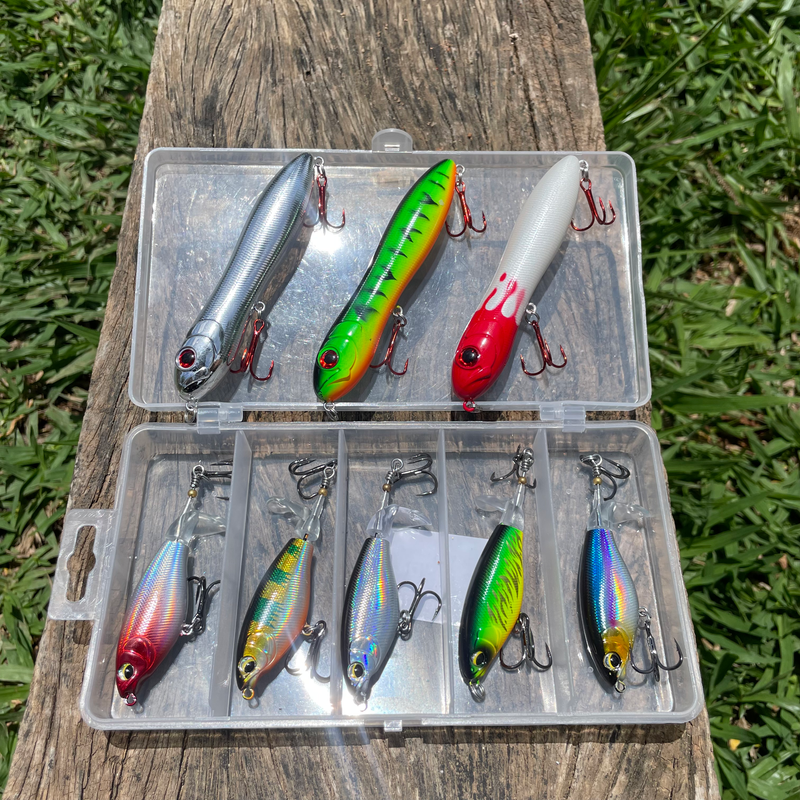 Kit Completo de 5 Iscas Hélice & 3 Zig Zarinhas Para Tucunaré & Traíra - Pescando Online