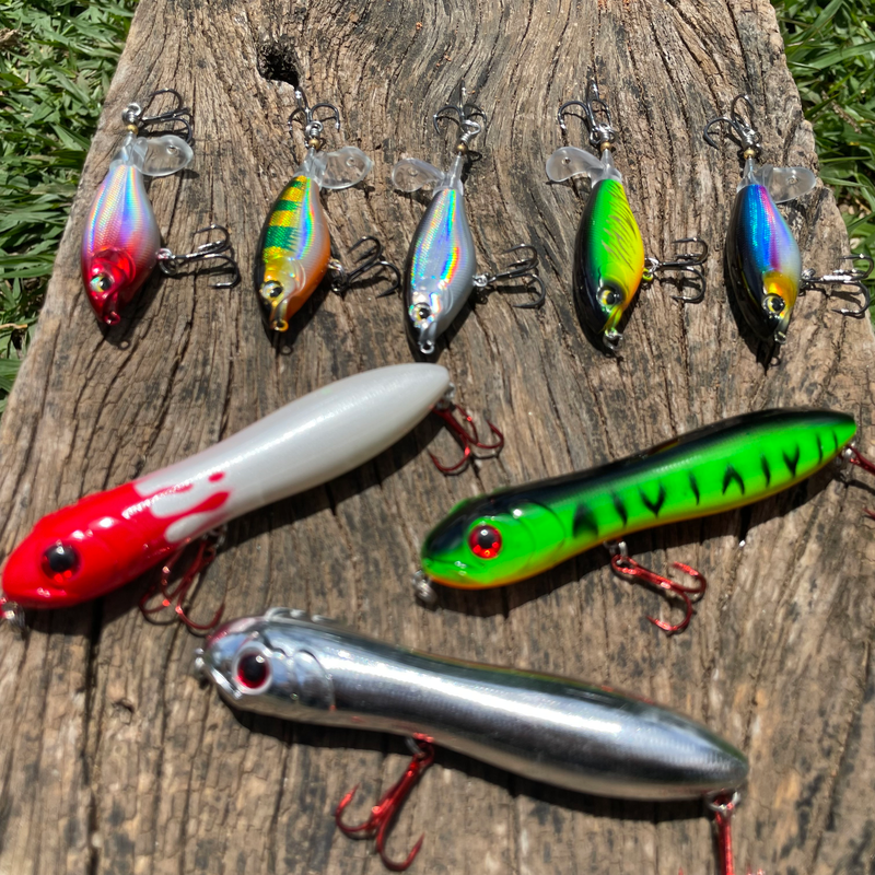 Kit Completo de 5 Iscas Hélice & 3 Zig Zarinhas Para Tucunaré & Traíra - Pescando Online