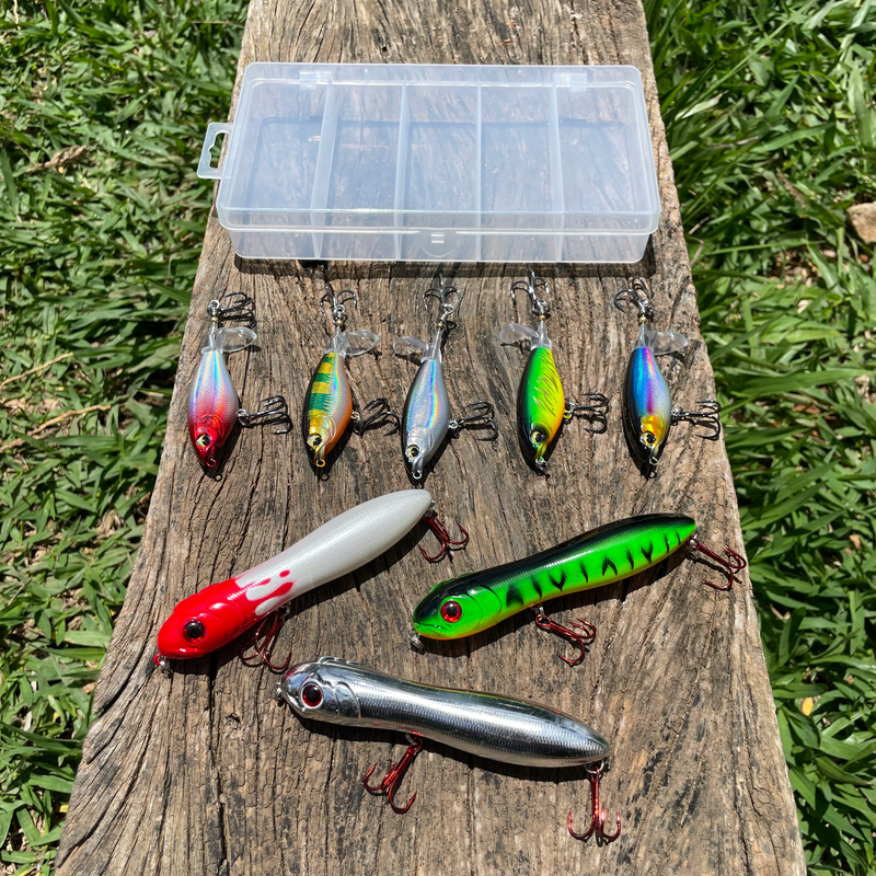 Kit Completo de 5 Iscas Hélice & 3 Zig Zarinhas Para Tucunaré & Traíra - Pescando Online