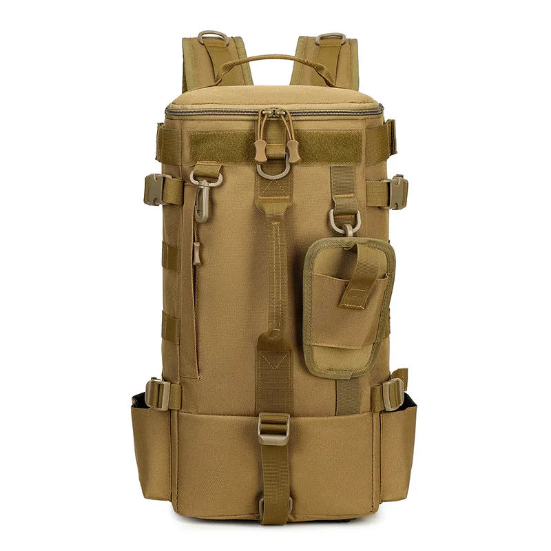 Mochila Tática de Pesca com Suporte para Haste e Armazenamento