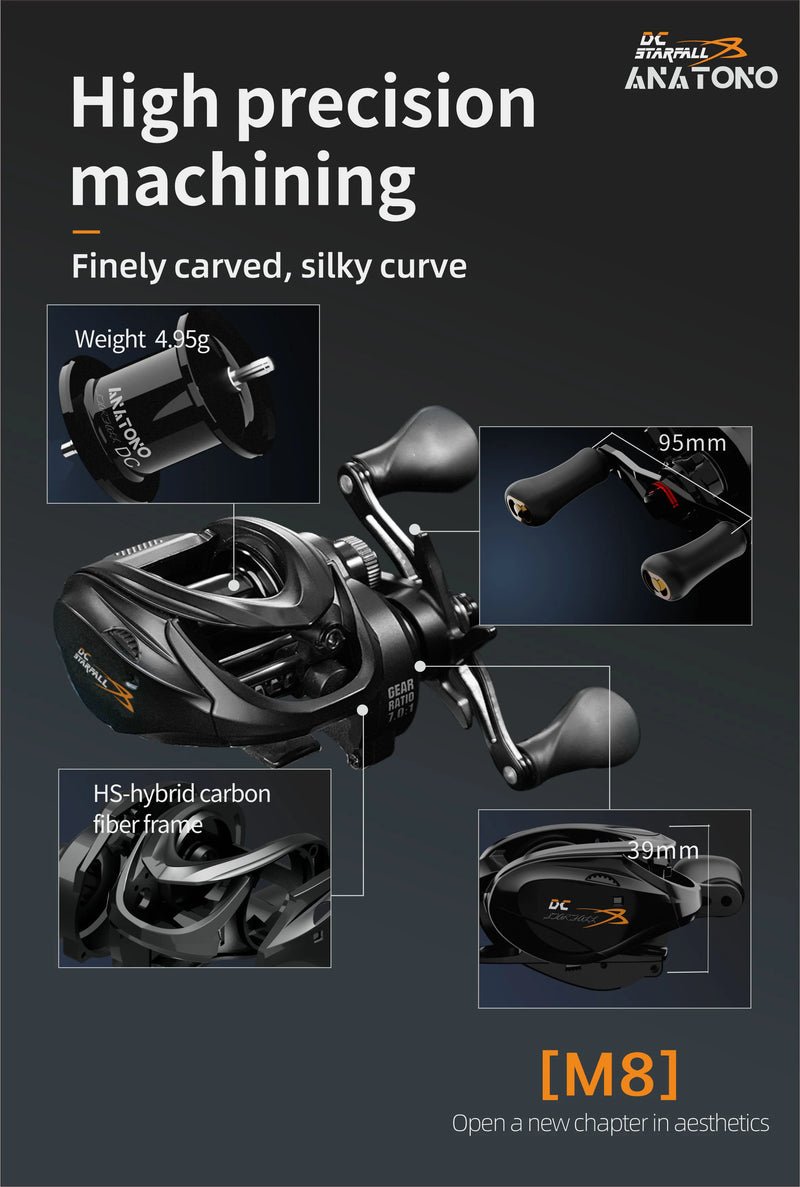Carretel de Pesca Anatono Starfall DC 7.0:1 Ultraleve