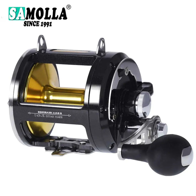 Carretilha SAMOLLA | Alto Desempenho em Alto-Mar |Drag 30kg
