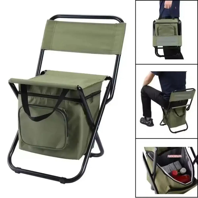 Cadeira com Bolsa Portátil - Ideal para Pesca e Camping