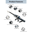 Vara de Pesca Dobrável Telescópica Pescando Online - Mini e Portátil