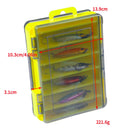 Kit com 12 Iscas Artificiais + Caixa Organizadora BRINDE EXCLUSIVO – 4 Modelos para Todos os Tipos de Pesca (Superfície, Meia-Água e Fundo)