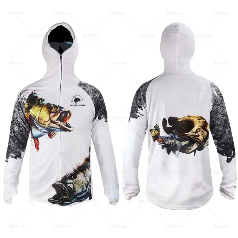 Camisa de Pesca Anti-UV com Capuz 🐟