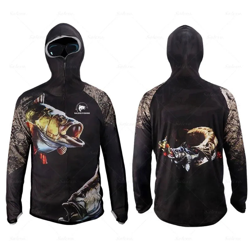 Camisa de Pesca Anti-UV com Capuz 🐟