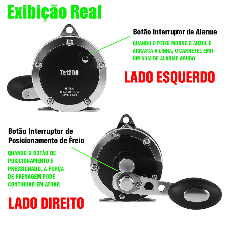 Carretilha SAMOLLA | Alto Desempenho em Alto-Mar |Drag 30kg