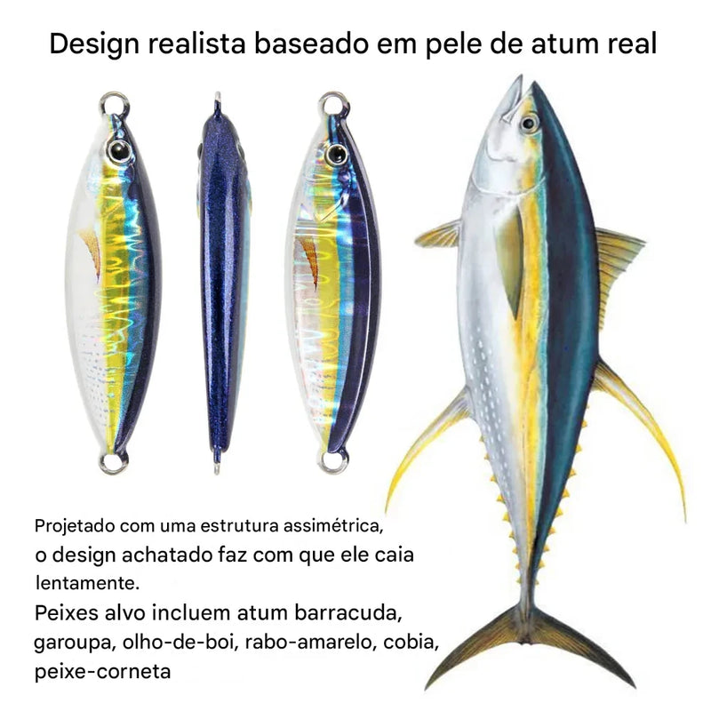 Isca Artificial Tuna | Brilho Noturno | Fundo | 1 Unidade