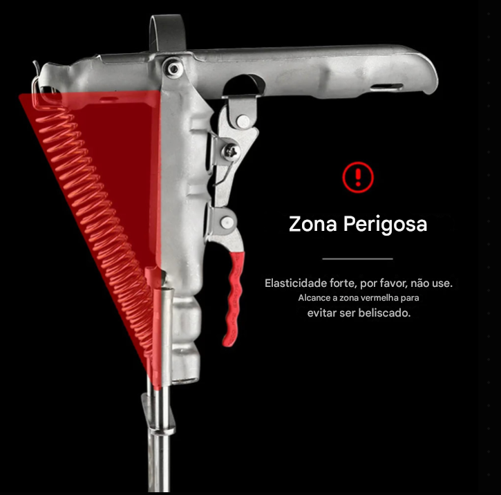 Suporte automático para vara de pescar em aço inoxidável com mola ajustável