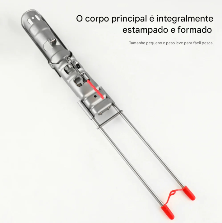 Suporte automático para vara de pescar em aço inoxidável com mola ajustável