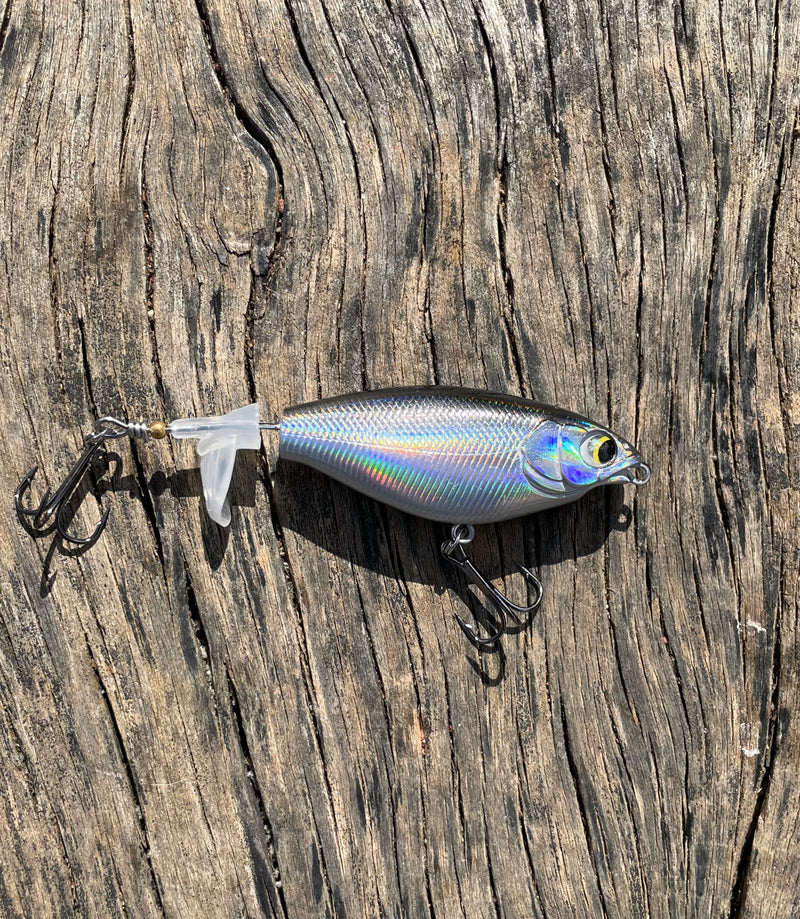 Isca Artificial Flutuante com Hélice 5 unidades + Manual da Pesca de Brinde