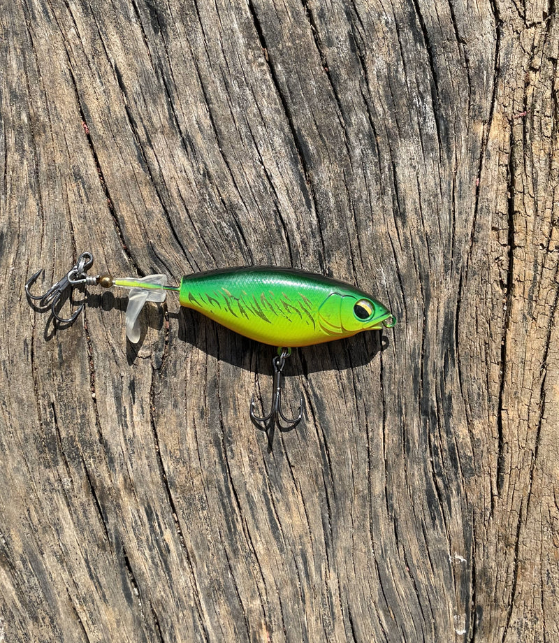 Isca Artificial Flutuante com Hélice 5 unidades + Manual da Pesca de Brinde