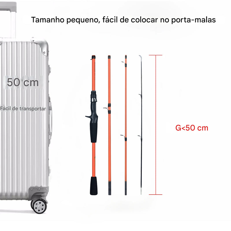 Vara de Pesca BIUTIFU PURSUE Mini Rock| Ação Rápida