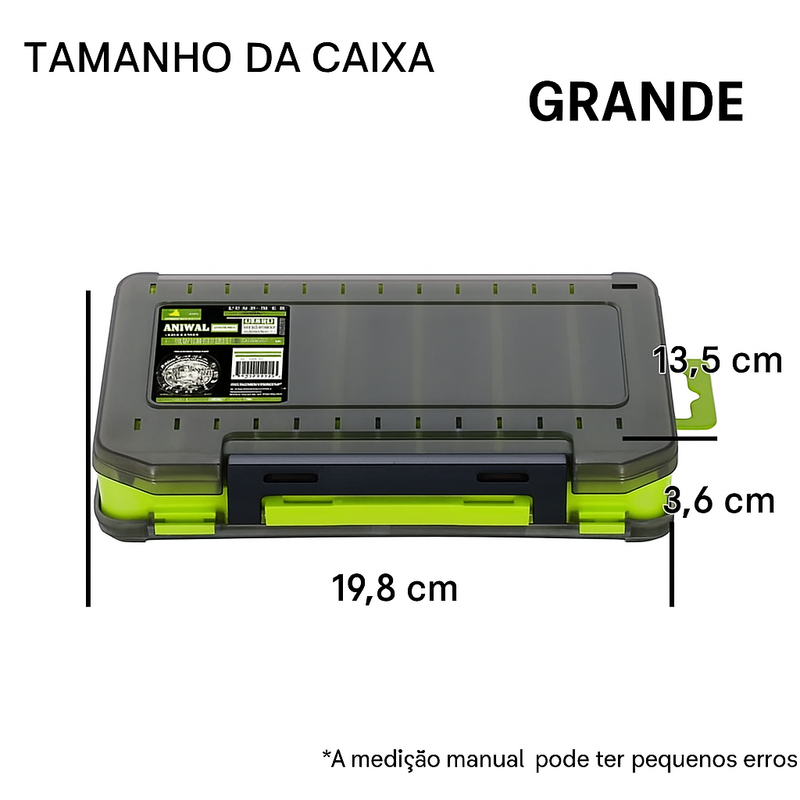 Caixa Organizadora Dupla Face com 14 Divisórias | Samolla + Alicate de Brinde