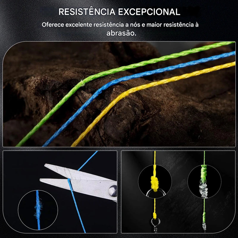 Linha Multifilamento Ultra Resistente | ZUKIBO Super Power 4 Fios – 300M