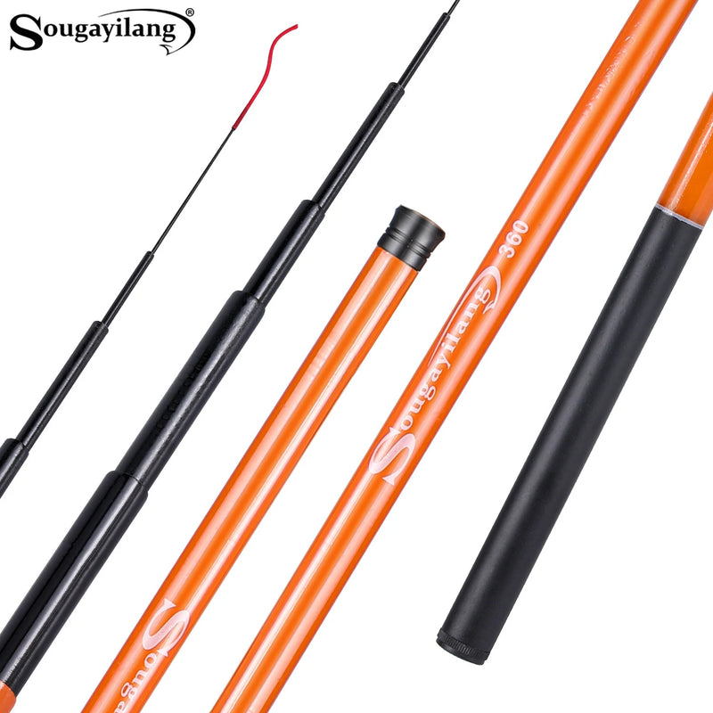 Vara de Pesca Telescópica Fibra de Vidro | Sougayilang