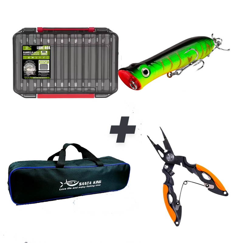 Kit ProFishing Organizado – 3 em 1 com Isca Grátis