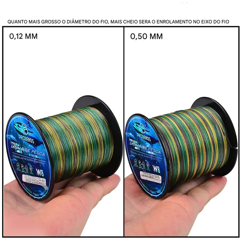 Linha Multifilamento Proberos FISHER | Profissional e Resistente 100M