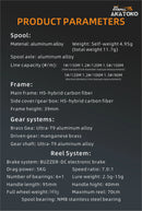 Carretel de Pesca Anatono Starfall DC 7.0:1 Ultraleve