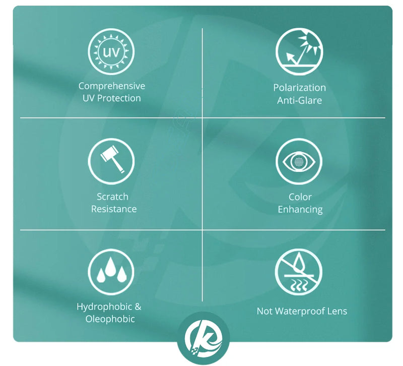 Óculos de Sol Polarizados KDEAM para Pesca Esportiva