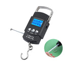 Balança digital portátil lcd, 50kg/40kg, 10g, gancho eletrônico, suspensão, peso de bagagem com fita métrica retrátil de 100cm