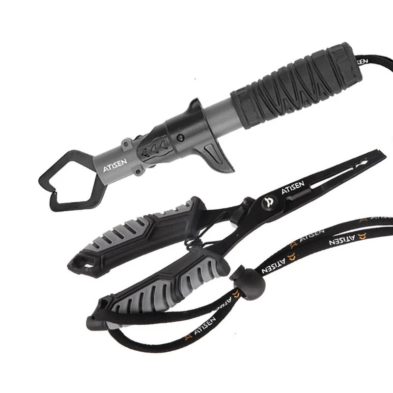 Alicate de Pesca Multifuncional com Punhos de Peixe - Precisão e Durabilidade