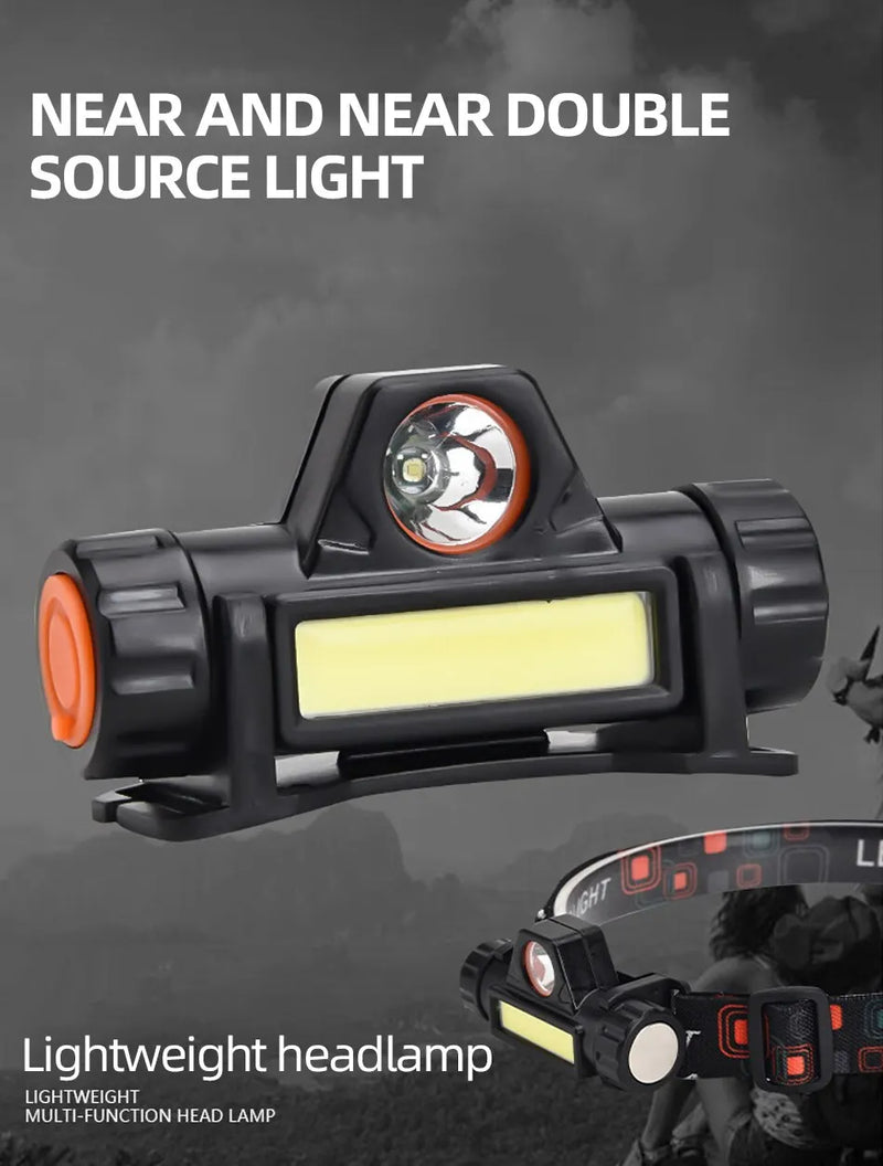 Recarregável COB LED USB Farol Forte Magnético Poderoso Farol Super Bright Waterproof Head Torch Para Pesca Ao Ar Livre