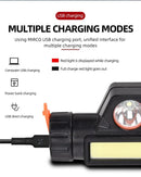 Recarregável COB LED USB Farol Forte Magnético Poderoso Farol Super Bright Waterproof Head Torch Para Pesca Ao Ar Livre