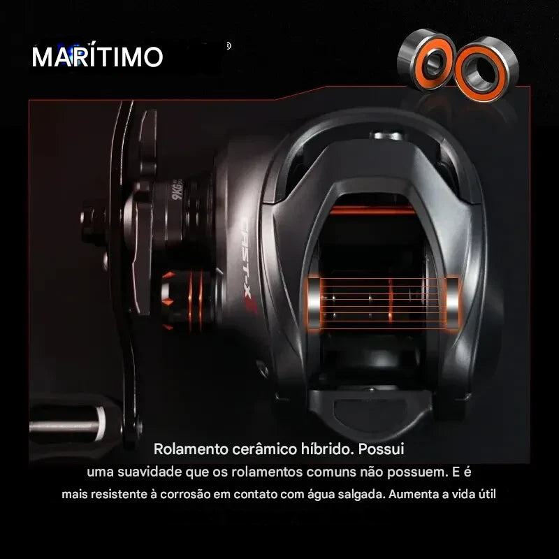 Carretilha SEASIR Cast X2: Precisão e Durabilidade em Cada Arremesso