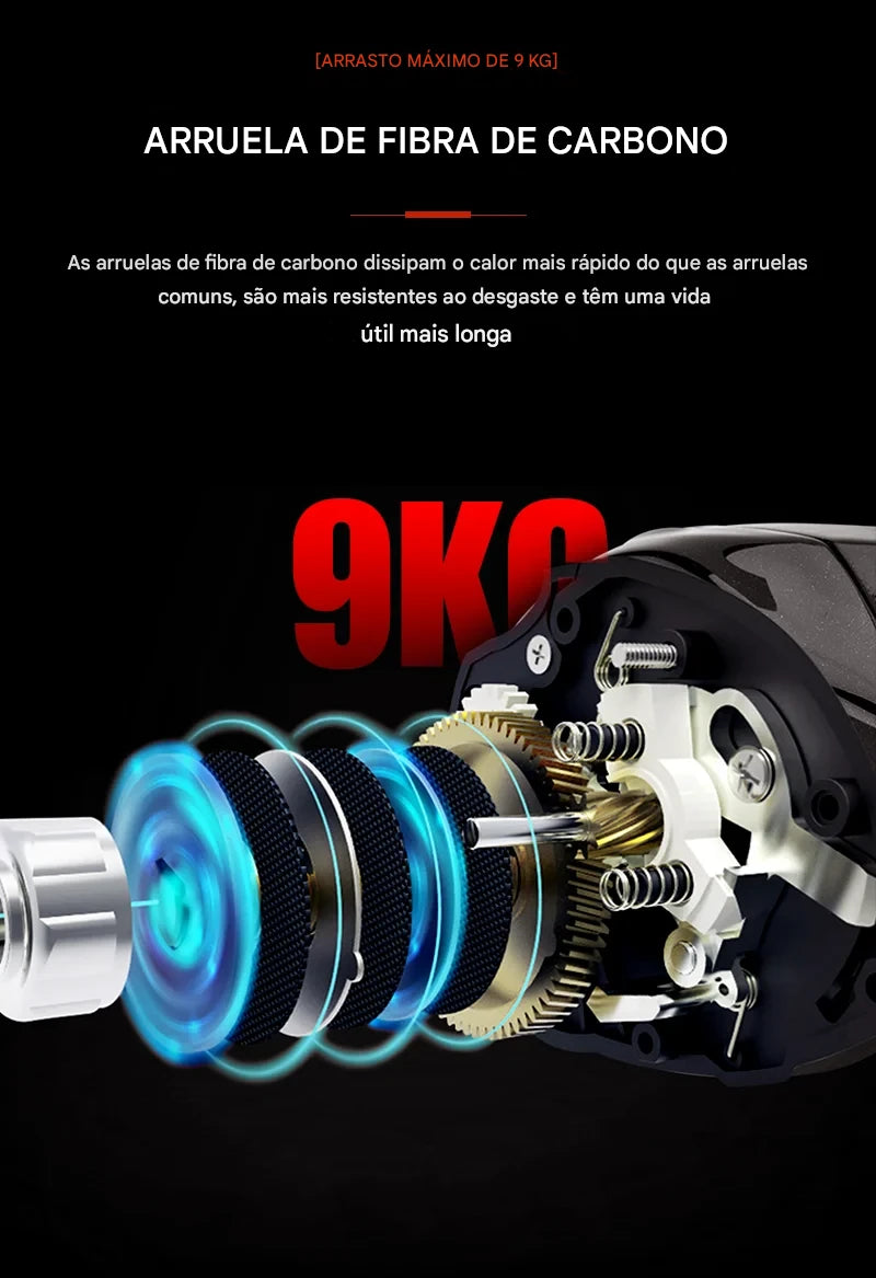 Carretilha SEASIR Cast X2: Precisão e Durabilidade em Cada Arremesso