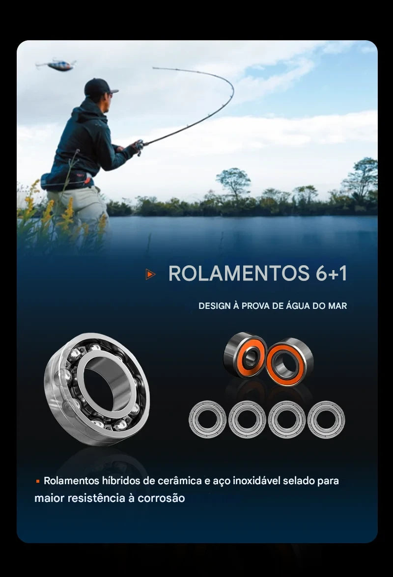 Carretilha SEASIR Cast X2: Precisão e Durabilidade em Cada Arremesso