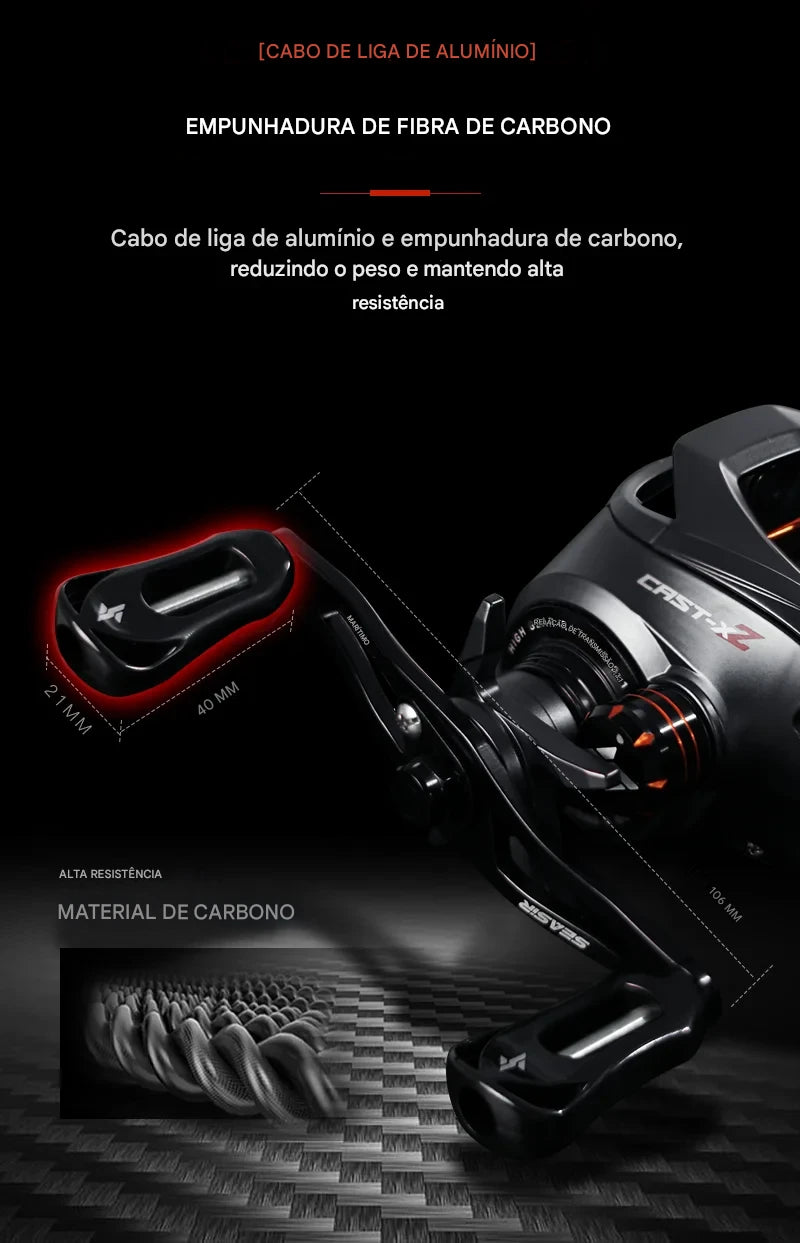 Carretilha SEASIR Cast X2: Precisão e Durabilidade em Cada Arremesso