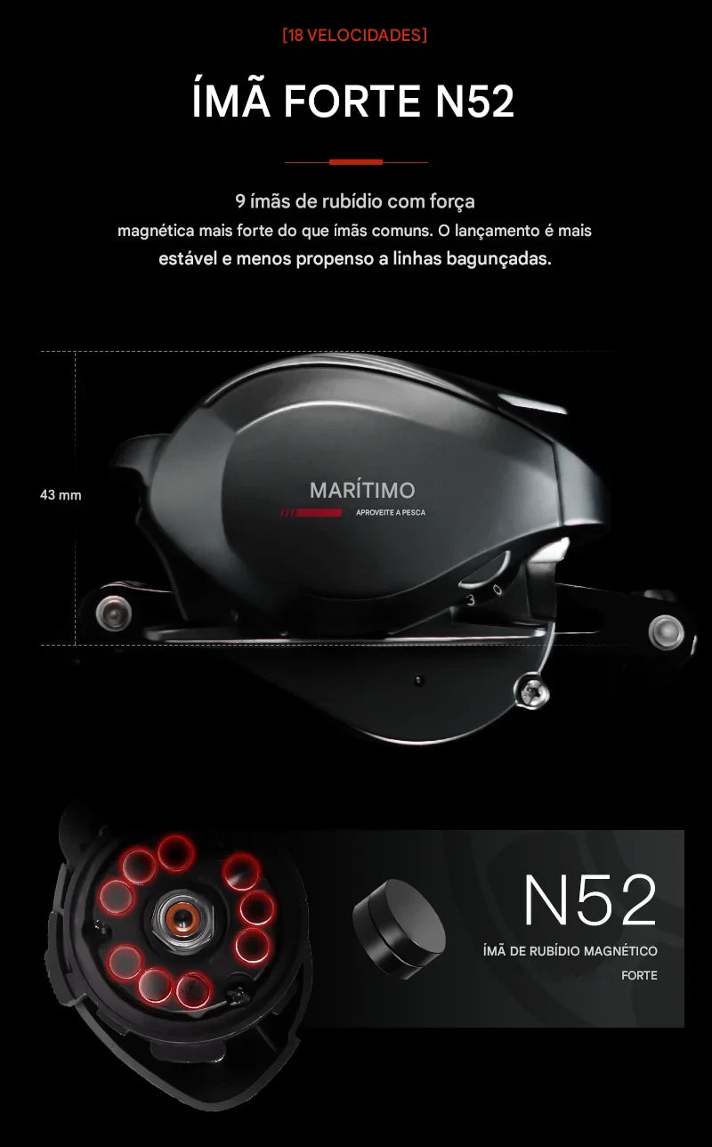 Carretilha SEASIR Cast X2: Precisão e Durabilidade em Cada Arremesso