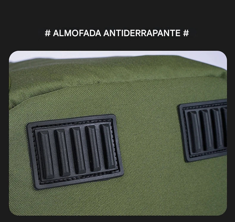 Mochila Tática de Pesca com Suporte para Haste e Armazenamento