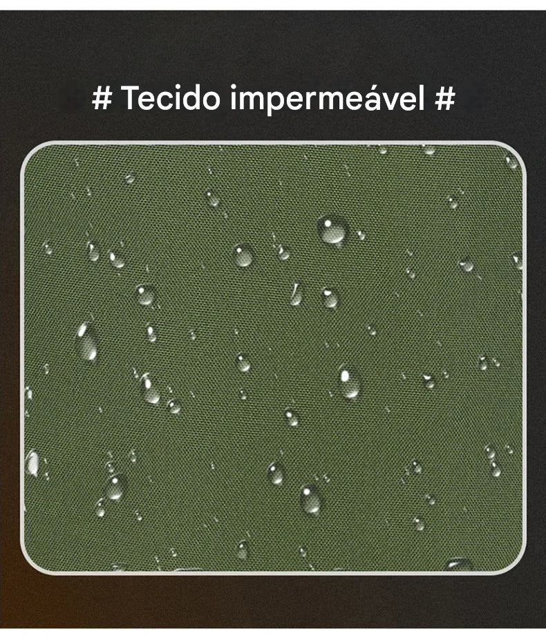 Mochila Tática de Pesca com Suporte para Haste e Armazenamento