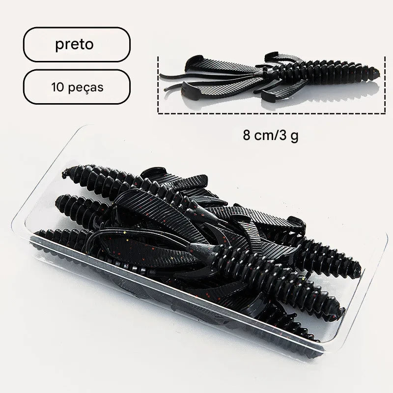 Isca Macia Lagosta 8cm - Eficiência em Pesca Esportiva