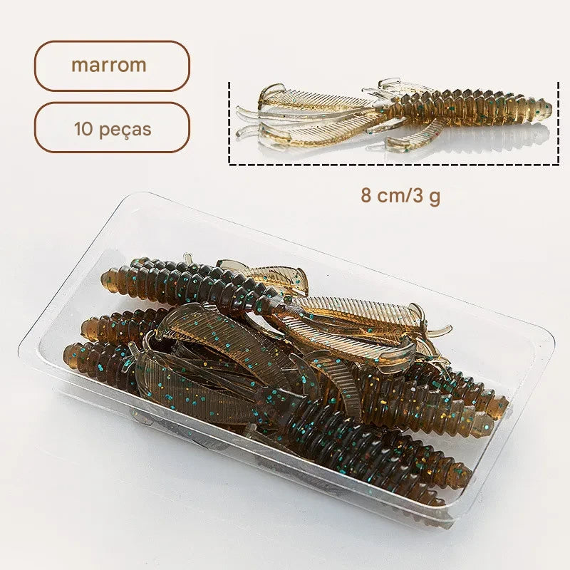 Isca Macia Lagosta 8cm - Eficiência em Pesca Esportiva