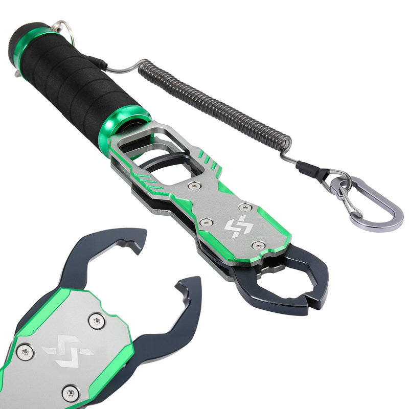 Sougayilang pinça de pesca de liga de alumínio profissional ferramenta de captura de lábios clipe de captura de peixes alicate de equipamento de controle de peixe