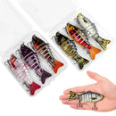 3 pçs/caixa wobbler de pesca realista 7 segmento swimbait crankbait isca dura lenta 10cm/15g isca iscas artificiais equipamento de pesca