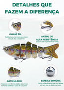 Isca Articulada Realista - Trabalho Irresistível na Água