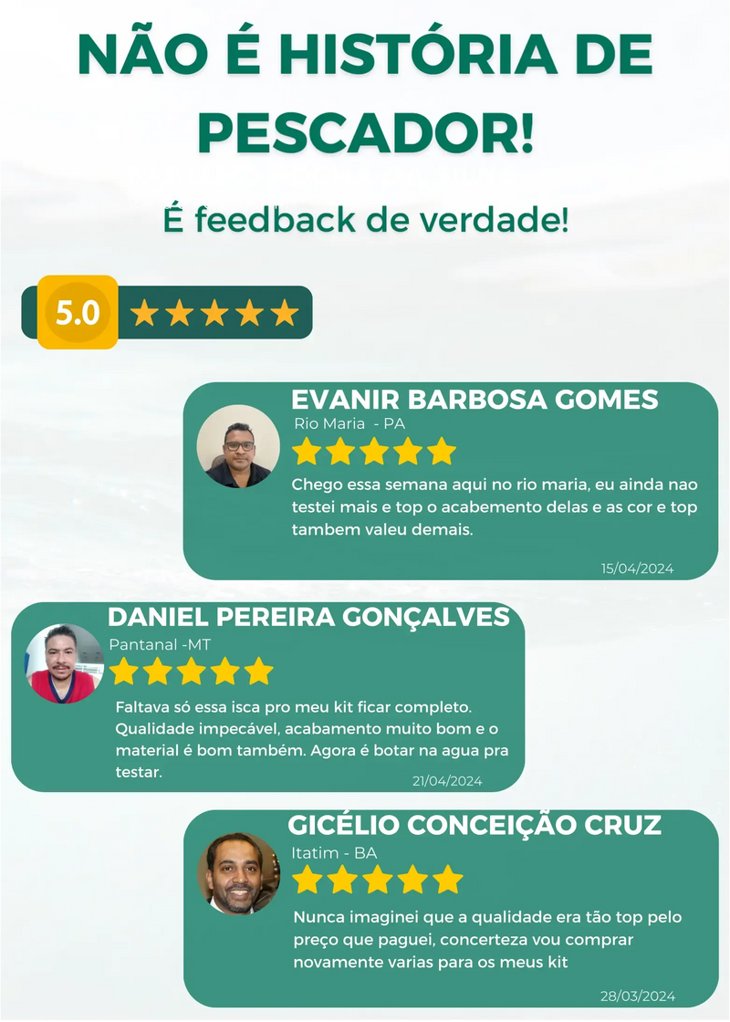 Isca Articulada Realista - Trabalho Irresistível na Água