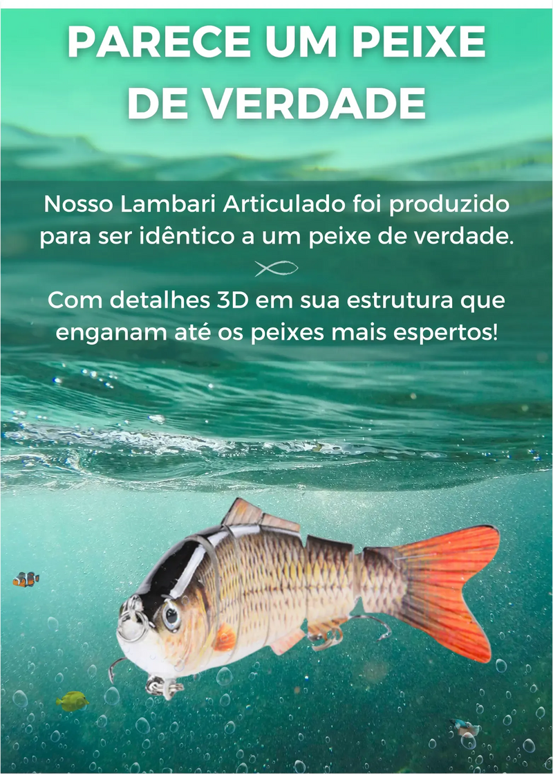 Isca Articulada Realista - Trabalho Irresistível na Água