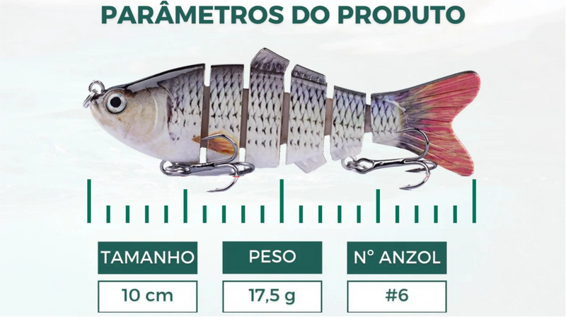 Isca Articulada Realista - Trabalho Irresistível na Água