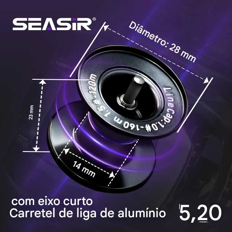 Carretilha Baitcast Ultralight Seasir ZERO-VX 🎣